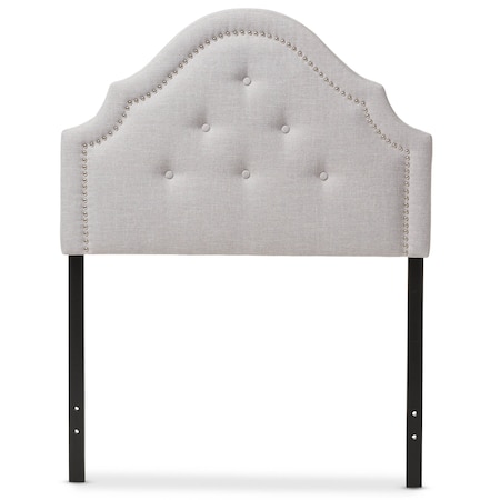 Baxton Studio Cora Modern Grayish Beige Upholstered Twin Size Headboard 125-6983